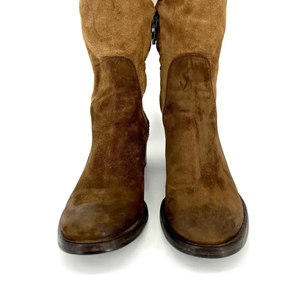 Prada brown suede